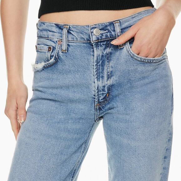 AGOLDE Kye Mid-Rise Straight Crop Jean 26 - Picture 2 of 14